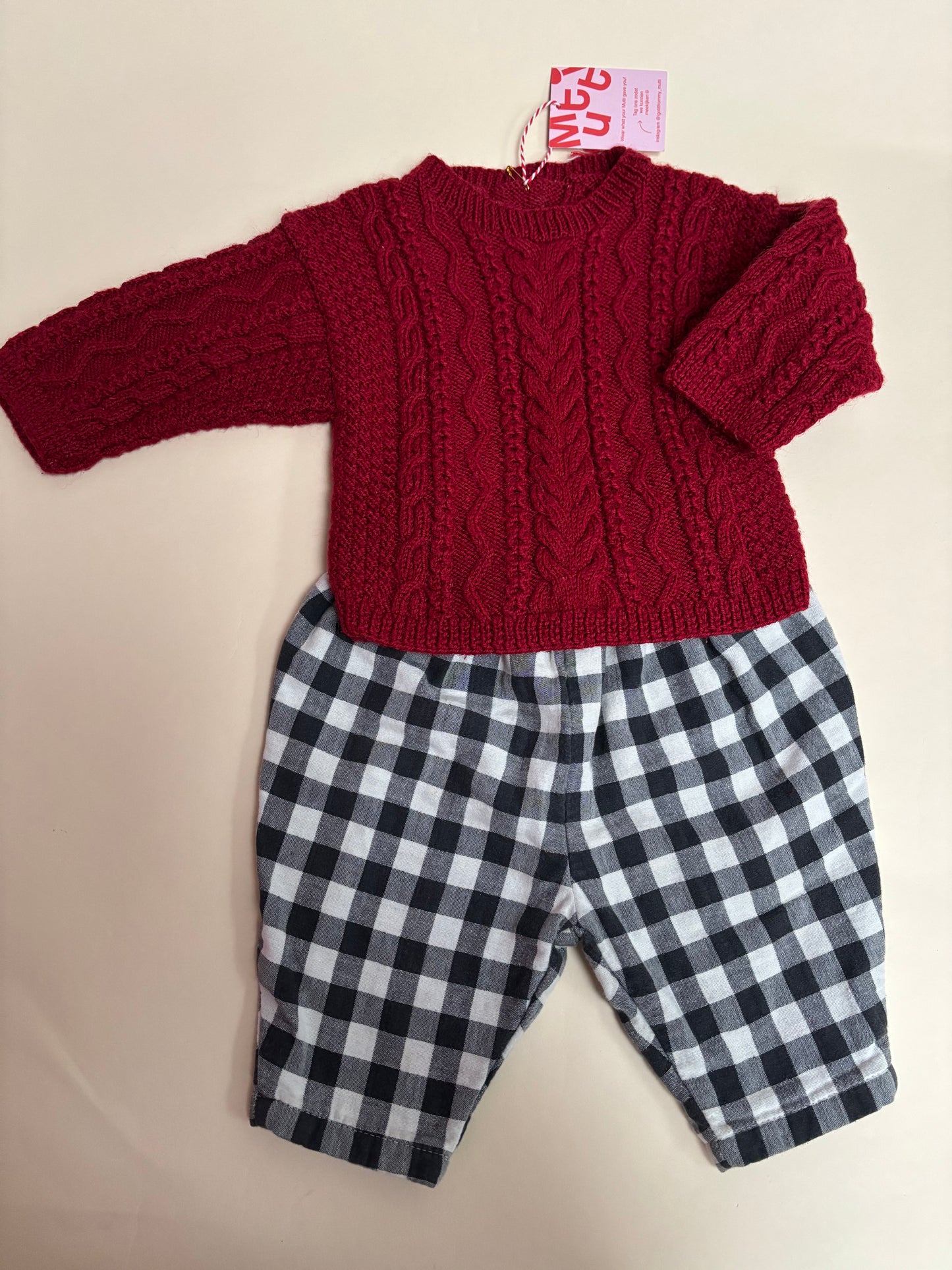 Mini kabelknit (3/6 mnd)