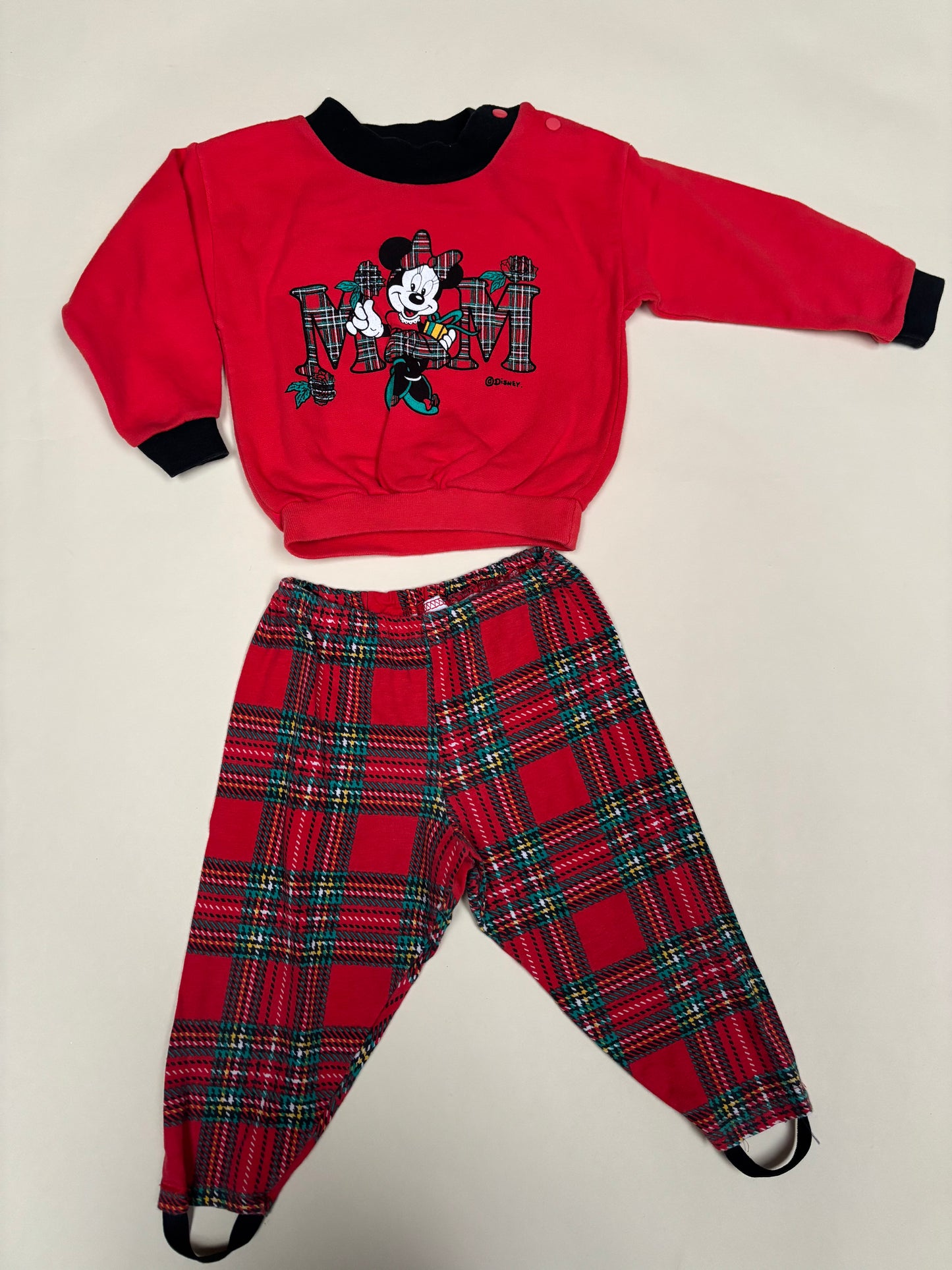 Minnie mouse kerstoutfit (12-18 mnd)