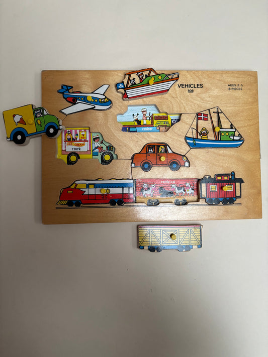 Fisher price puzzel voertuigen